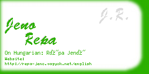 jeno repa business card